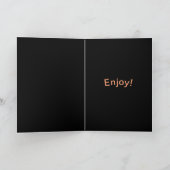 ハッピーバースデーBowグリーティング カード (内部)