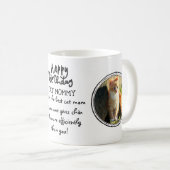 ハッピーバースデーCAT Mommy - 2枚の写真と文字を追加 コーヒーマグカップ (正面右)