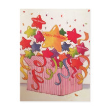 ハッピーバースデーConfettiStars発表はがき