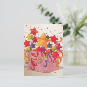 ハッピーバースデーConfettiStars発表はがき 案内ポストカード (スタンド正面)