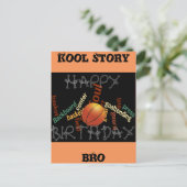 ハッピーバースデーCool storyブロバスケットボールスポーツ ポストカード (スタンド正面)