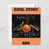 ハッピーバースデーCool storyブロバスケットボールスポーツ ポストカード (正面/裏面)