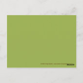 ハッピーバースデーDottyラインポストカード(オリーブ/ブラウン) ポストカード (裏面)