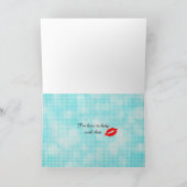 ハッピーバースデーfor Himセクシーピンナップレトロレディ カード (内部)