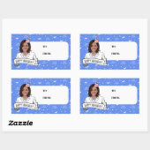 ハッピーバースデーfromカマラハリス 長方形シール (シート)