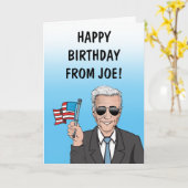 ハッピーバースデーfromジョーバイデン氏カード カード (黄色い花)