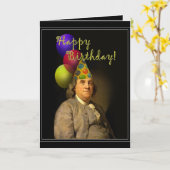 ハッピーバースデーfromベンフランクリン カード (黄色い花)