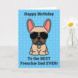 ハッピーバースデーfrom Dog Light Fawn フランスの Bulldog カード