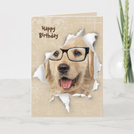 ハッピーバースデーfrom Golden Retriever カード