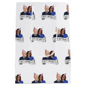 ハッピーバースデーfrom Joe and Kamala ミディアムペーパーバッグ (裏面)