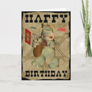ハッピーバースデーfrom Sheriff Hippo card カード