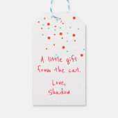 ハッピーバースデーfrom the Cat Giftラベル ギフトタグ (裏面)
