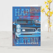 ハッピーバースデーGTO車 カード (黄色い花)