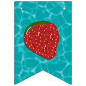 ハッピーバースデーlプールパーティーlサマーフルーツフロート バンティングフラッグ (第1の旗)