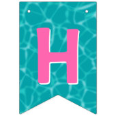 ハッピーバースデーlプールパーティーlデザートフロート バンティングフラッグ (第2の旗)