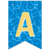 ハッピーバースデーlプールパーティーlデザート バンティングフラッグ (第3の旗)