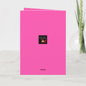 ハッピーバースデーMOMスクリプトファミリ名誕生日 カード (裏面)