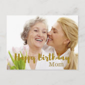 ハッピーバースデーMomフォトカード ポストカード (正面)