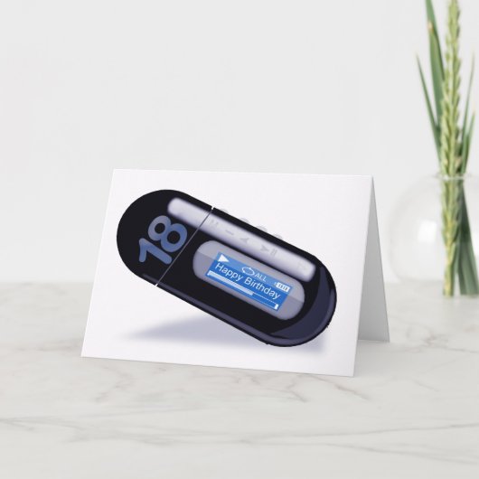 ハッピーバースデーMP3の種類 カード (正面)