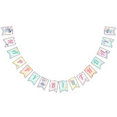 ハッピーバースデーNarwhal バンティングフラッグ (全)