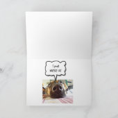 ハッピーバースデーNOSEかわいい犬 カード (内部)