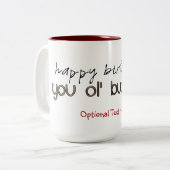 ハッピーバースデーOleのBuzzard ツートーンマグカップ (正面左)