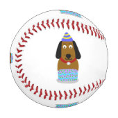 ハッピーバースデーPUP野球 野球ボール (正面左)