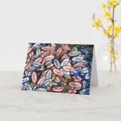 ハッピーバースデーSCOTTヴィンテージUNIFORM NAMEタグ カード (黄色い花)