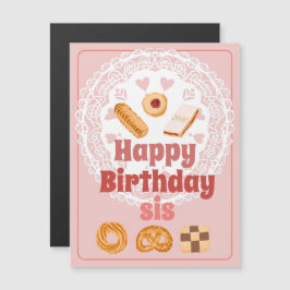 ハッピーバースデーsisマグネットデンマークのクッキー