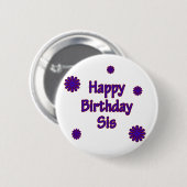ハッピーバースデーSis 缶バッジ (正面&裏面)