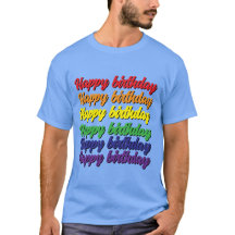 ハッピーバースデーTシャツ