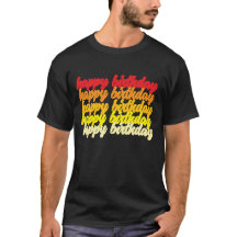 ハッピーバースデーTシャツ