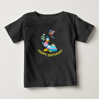 「ハッピーバースデーT型ベビー – ソフトジャージ素晴らしー ベビーTシャツ
