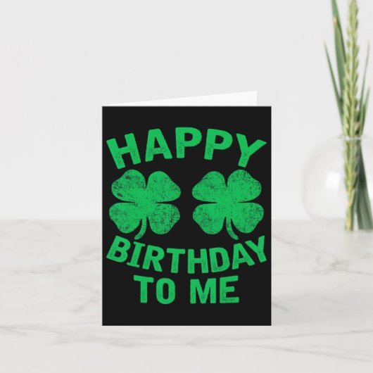 ハッピーバースデーTo Me St. Patrick's Day 2024 Lucky カード (正面)