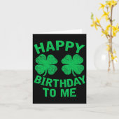 ハッピーバースデーTo Me St. Patrick's Day 2024 Lucky カード (黄色い花)