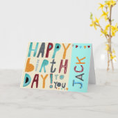 ハッピーバースデーTo Youカード – ファンキー Girl or Boy カード (黄色い花)