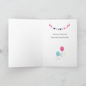 ハッピーバースデーTo You Greeting Cardオプションの写真 カード (内部)