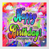 ハッピーバースデーVistaウィ表現ンドウの固定 ウィンドウサイン (シート)