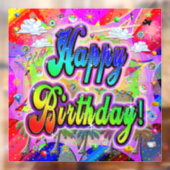 ハッピーバースデーVistaウィ表現ンドウの固定 ウィンドウサイン (シート2)