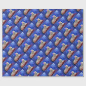 ハッピーバースデーWestie ラッピングペーパー (フラット)