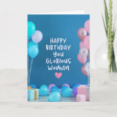 ハッピーバースデーYOU栄光の女性カード シーズンカード (正面)