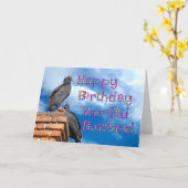 ハッピーバースデーYou Old Buzzardグリーティングカード カード (黄色い花)