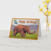 ハッピーバートデイカード カード (黄色い花)