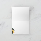 ハッピーバードデイカートゥーンバードをテーマにした誕生日 サンキューカード (内部)