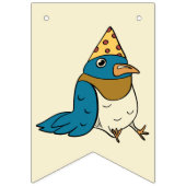 ハッピーバードデイカートゥーンバードをテーマにした誕生日 バンティングフラッグ (第2の旗)