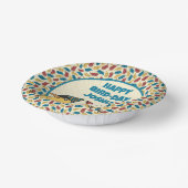 ハッピーバードデイカートゥーンバードをテーマにした誕生日 ペーパーボウル (傾斜あり)