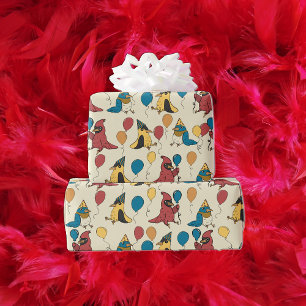 ハッピーバードデイカートゥーンバードをテーマにした誕生日 ラッピングペーパー