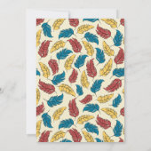 ハッピーバードデイカートゥーンバードをテーマにした誕生日 招待状 (裏面)