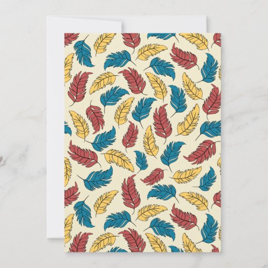 ハッピーバードデイカートゥーンバードをテーマにした誕生日 招待状 (裏面)