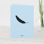 ハッピーバードデイレイブン誕生日カード カード (裏面)